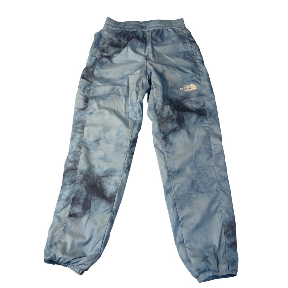 The North Face Track Pants Blue Tie Dye Streetwear Jogger Elastic Waist XS Women